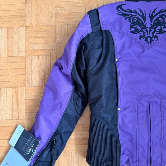 NexGen Women’s CE Armored Motorcycle Jacket. S Purple/Black | Vented, Reflective - Picture 14 of 16